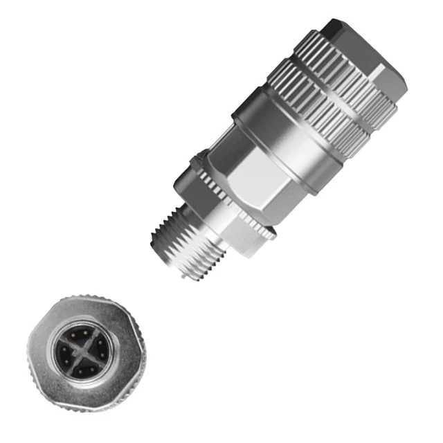 M12 Feldkonfektionsstecker Cat.6A X-kodiert AWG22-26
