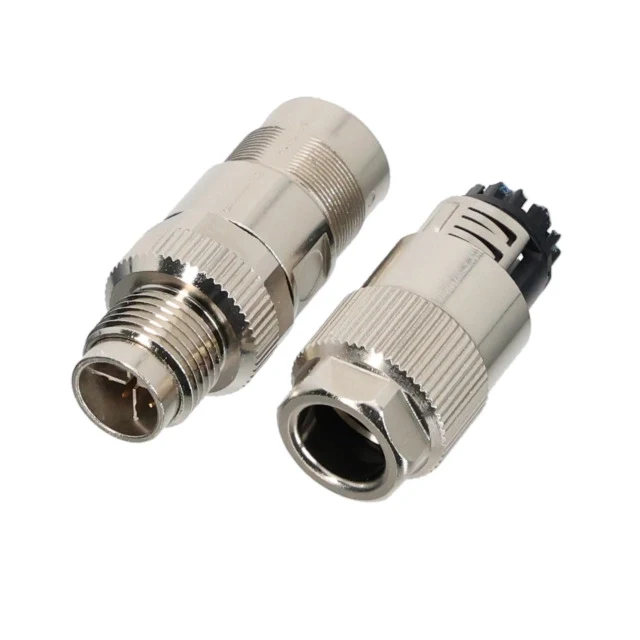 M12 Feldkonfektionsstecker Cat.6A X-kodiert AWG26/1-26/7