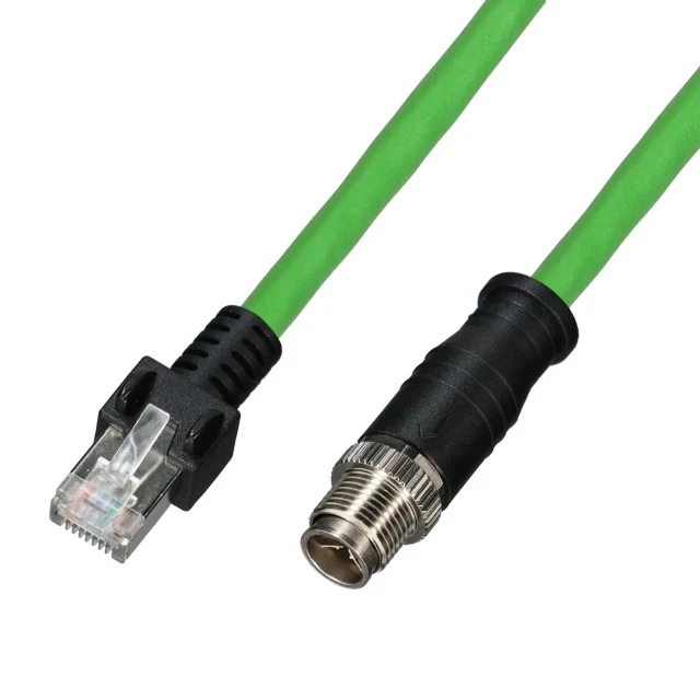 M12 Patchkabel Cat.6A X-Kod. St.-RJ45 St. PUR schlepp- und torsionsf.