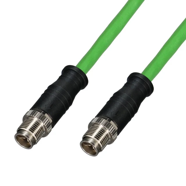 M12 Patchkabel Cat.6A X-Kod. St.-St. PUR schlepp- und torsionsf.