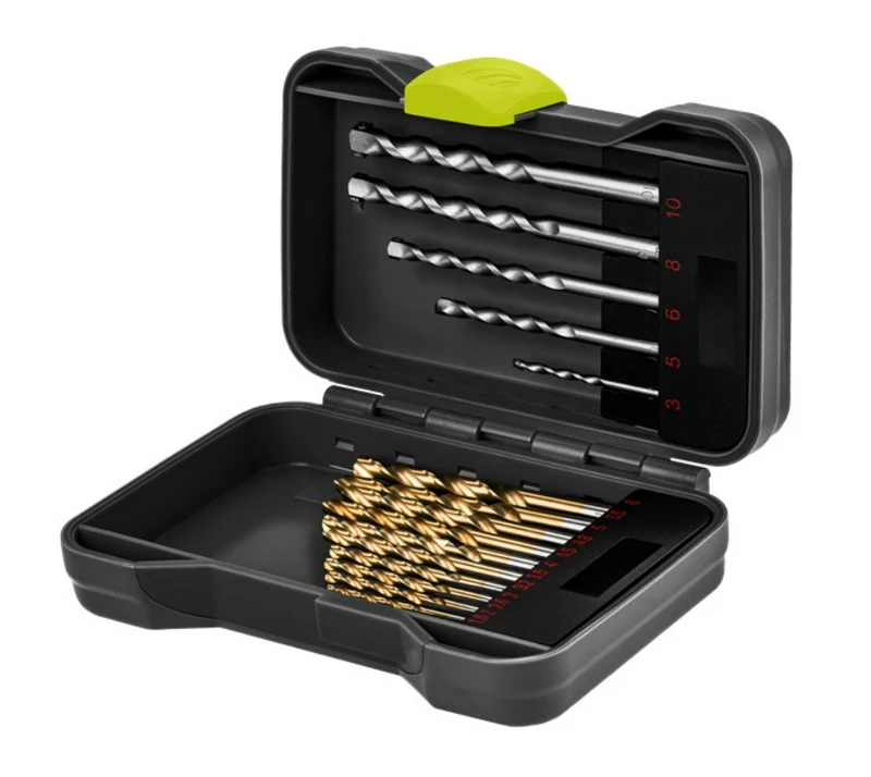 Metall- und Steinbohrer-Set, 17-tlg.