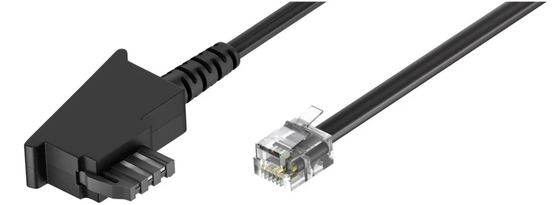 Telefonkabel (Universal Pinout), schwarz
