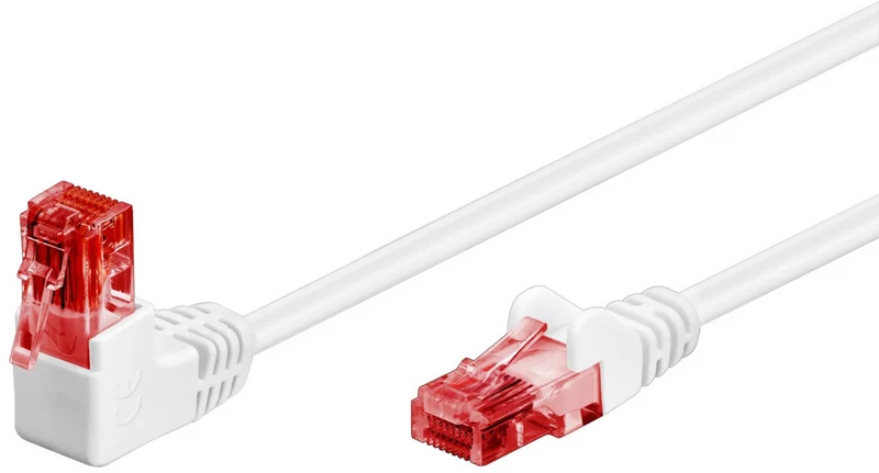 CAT 6 Patchkabel 1x 90° gewinkelt, U/UTP