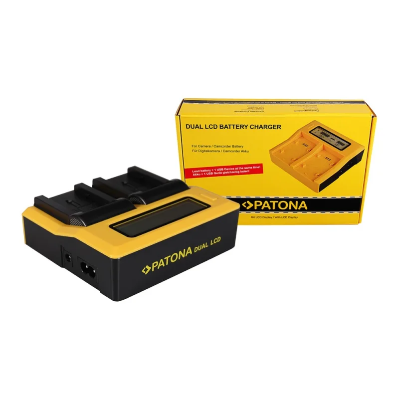 Patona Dual Lcd Caricabatterie BP-820