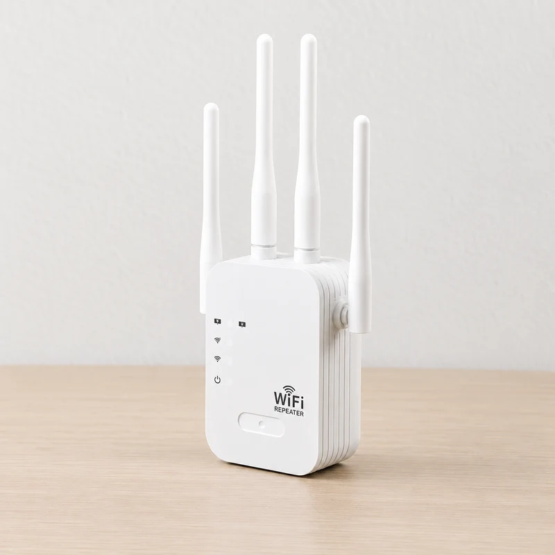 WLAN Verstärker für außen & innen | Dual Band 1200 Mbps | 2,4 & 5 GHz | RangeBoost