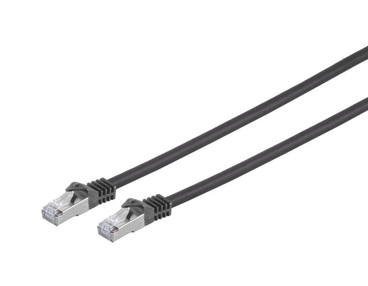 Industrie Patchkabel Cat. 7 S/FTP, PUR, schwarz