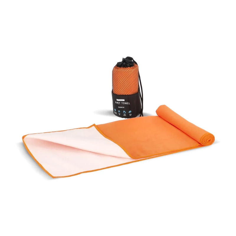 Asciugamano R-PET Quick Dry 40×80 cm con custodia, sublimazione.