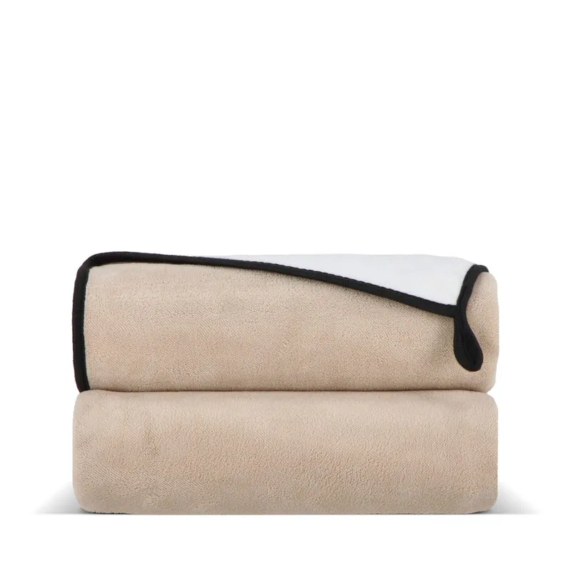 Coperta in pile di corallo accoppiato 120x150 cm (500 g/m²) sublimazione