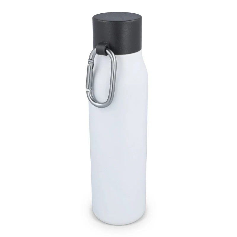 Borraccia termica con moschettone finitura opaca 600 ml