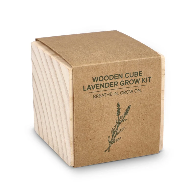 Eco cubo in legno FSC – Lavanda