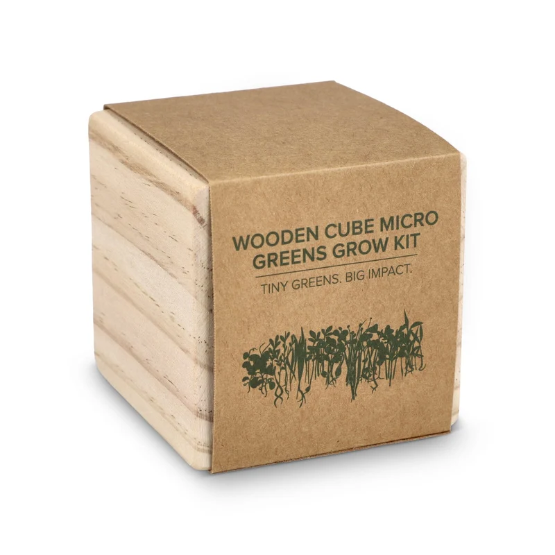 Eco cubo in legno FSC - Microgreens
