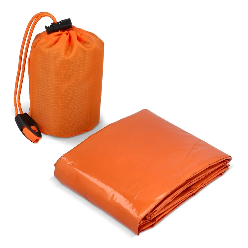 Poncho termico 2 in 1 per la sopravvivenza all'aperto