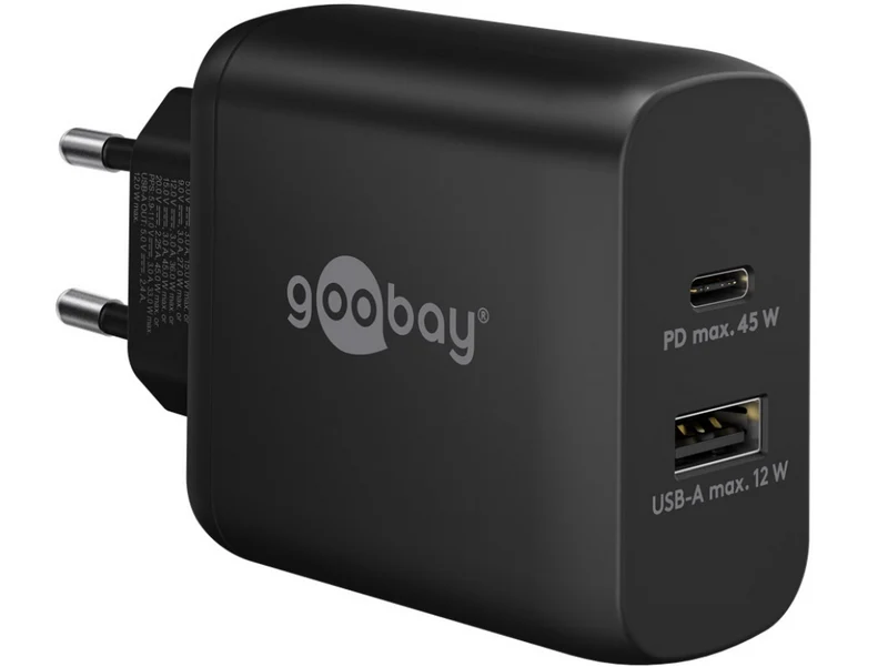USB-C™ PD GaN Dual-Schnellladegerät (45 W)