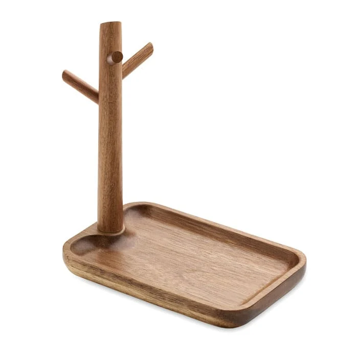 Appendino per chiavi da scrivania in legno d'acacia