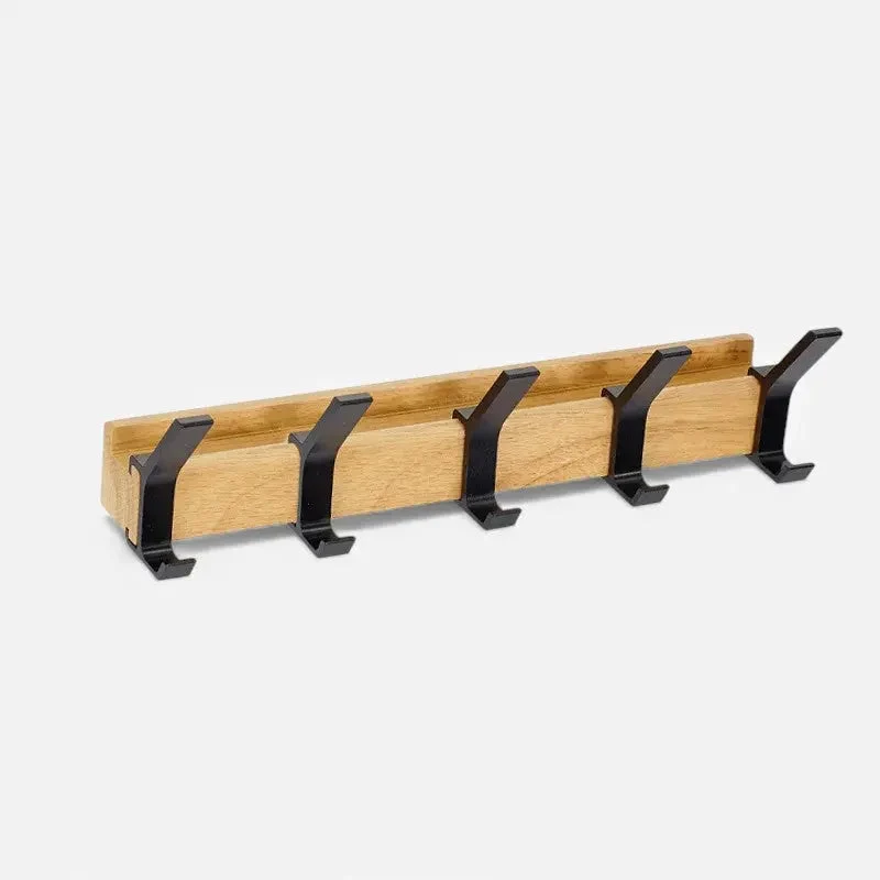 Wandgarderobe | Holz und Metall | Platzsparendes Design | Holmika