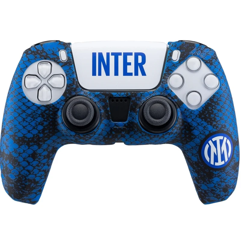 Cover Controller Dualsense Playstation 5 - Skin Inter 4.0 Guscio Silicone + Sticker PS5