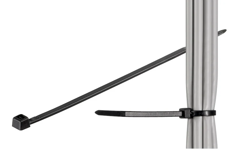 Kabelbinder, UV- und wetterfester Nylon 20cm, schwarz