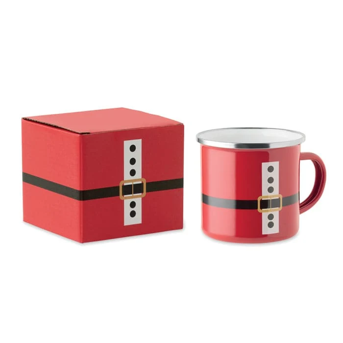 Tazza smaltata natalizia 300ml minimal