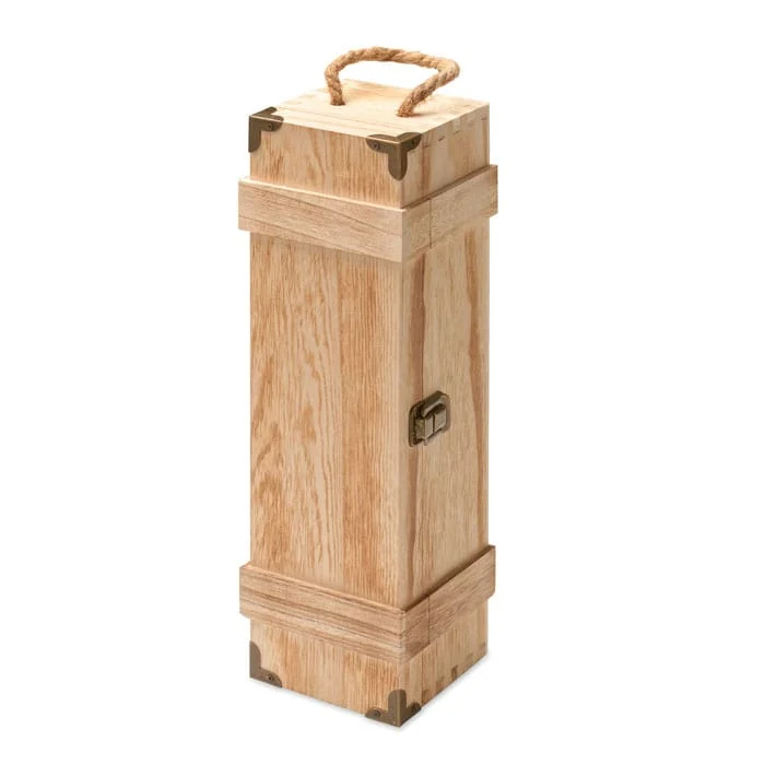 Scatola regalo vino in legno di paulownia FSC