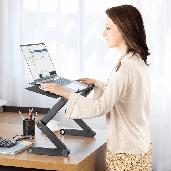 Laptopständer | Höhenverstellbar & 360° drehbar | Für eine gesunde Haltung | FlexStand 360