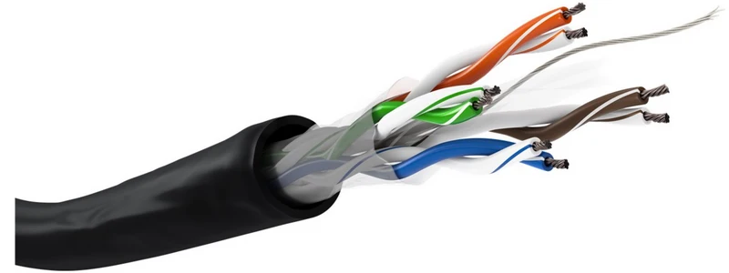 CAT 6 Outdoor Netzwerkkabel, U/UTP, CCA, 100m