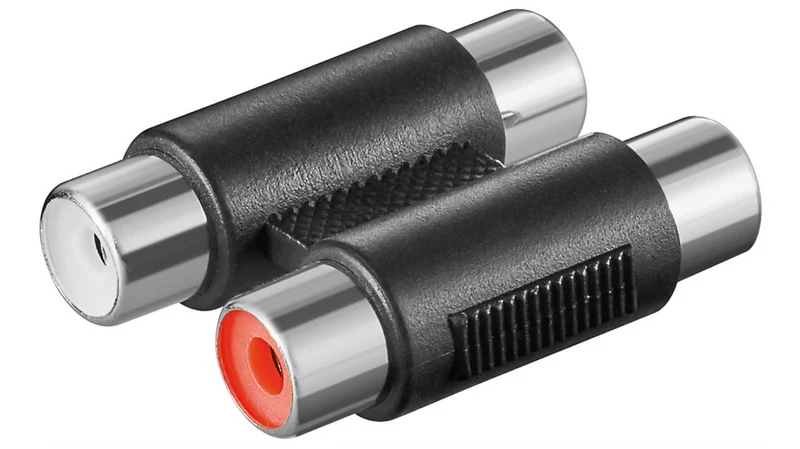 Cinch zweifach Adapter 2x Buchse zu 2x Buchse (10 Stück)