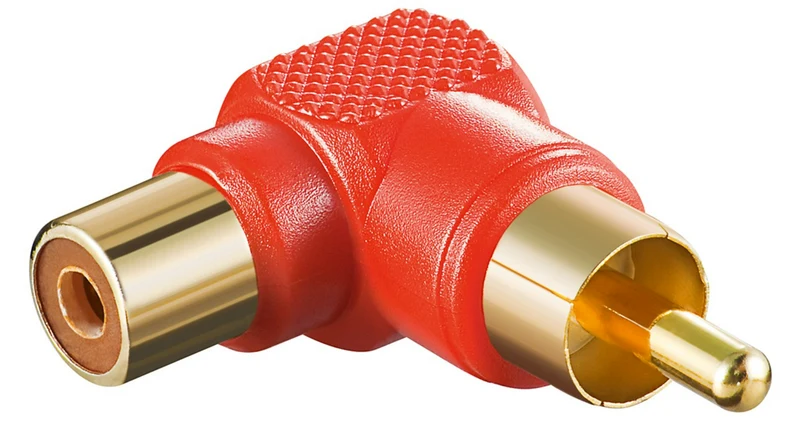 Cinch-Adapter 90° (10 Stück)