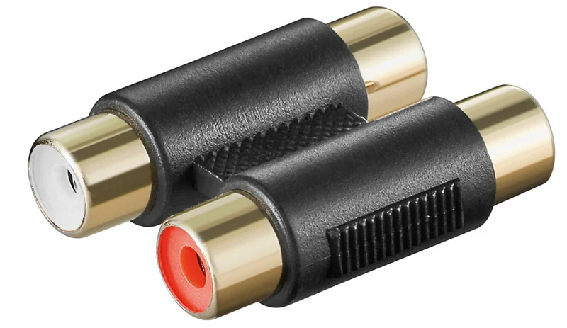 Cinch Zweifach-Adapter 2x Buchse zu 2x Buchse (10Stk)