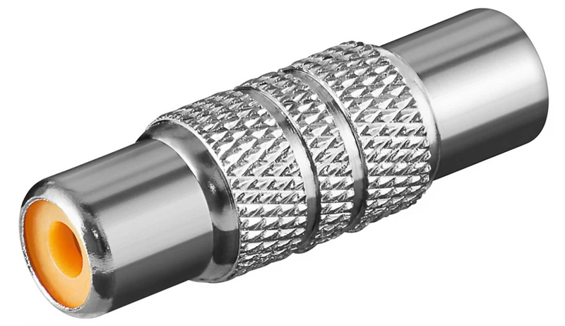 Cinch-Adapter, Buchse zu Buchse, Metallausführung (10 Stück)