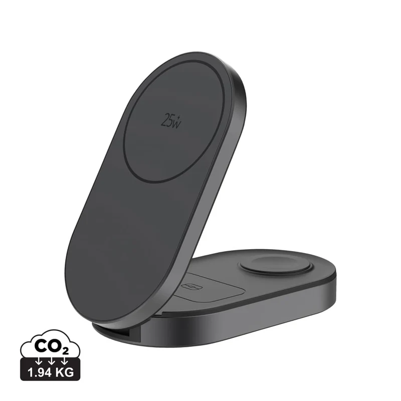 Caricatore wireless pieghevole ultra veloce Quantum 3 in 1