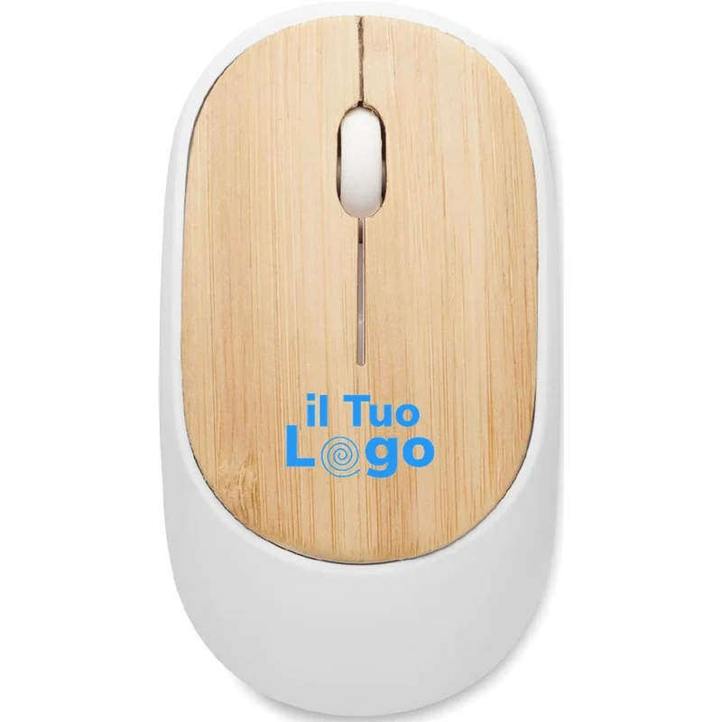Mouse senza fili in bambù