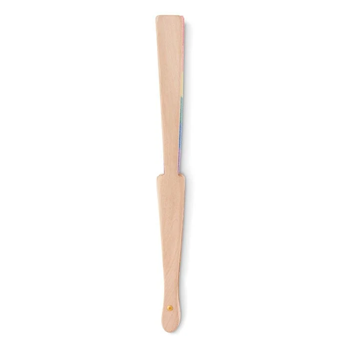 Ventaglio in legno arcobaleno