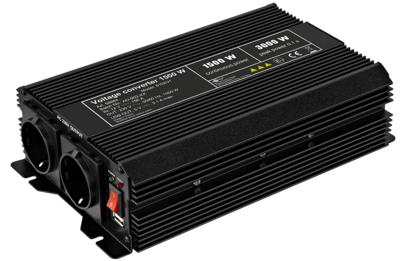 Kfz-Spannungswandler DC/AC (12V-230V / Kfz-1500W)