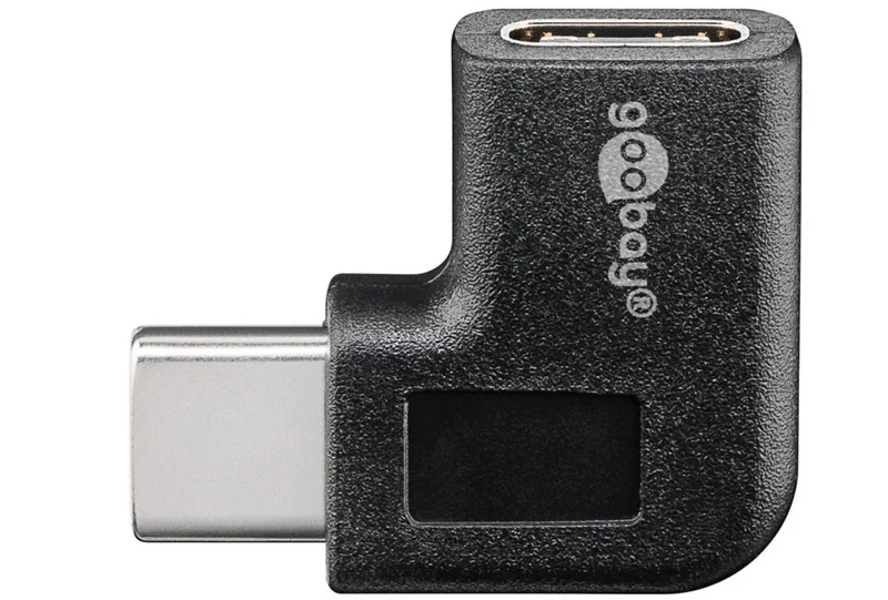 Adapter USB-C™ auf USB-C™ 90°, schwarz
