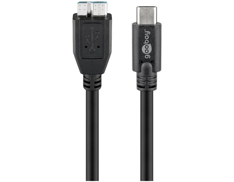 USB-C auf Micro-B 3.0 Kabel, schwarz