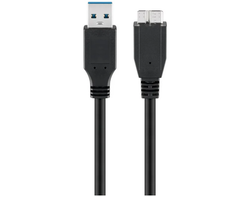 USB-3.0-Kabel mit Micro-B, schwarz