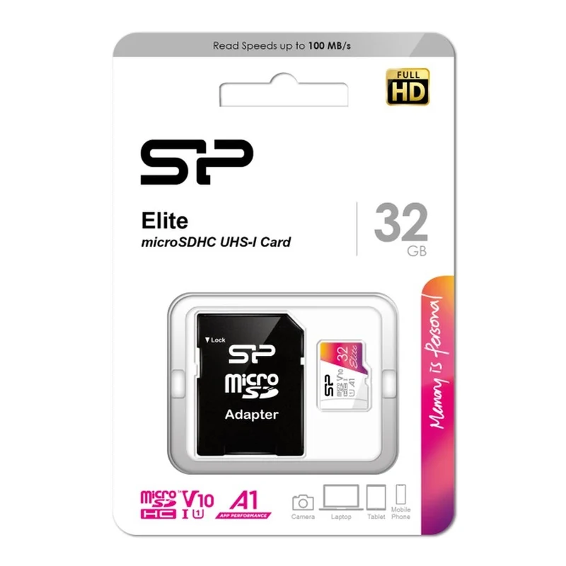 Silicon Power Microsdhc Card 32 Gb Micro Sd Memoria/Adattatore Sp V10 Classe 10 SP032GBSTHBV1V20SP