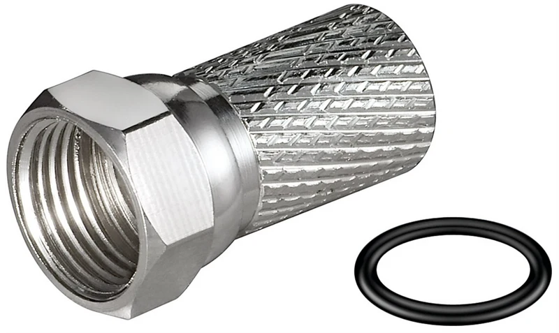Aufdreh-F-Stecker 7,0 mm (100 Stück)