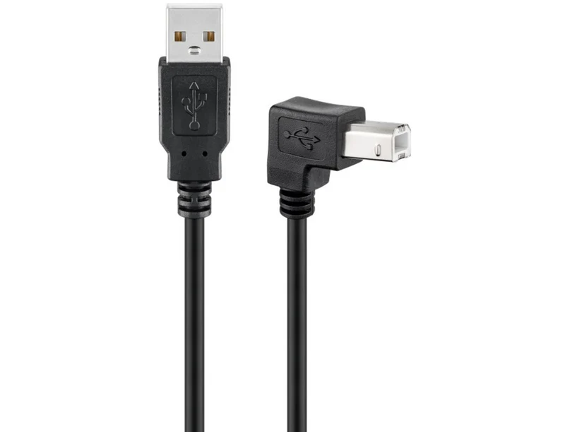 USB 2.0 Hi-Speed-Kabel 90°, schwarz