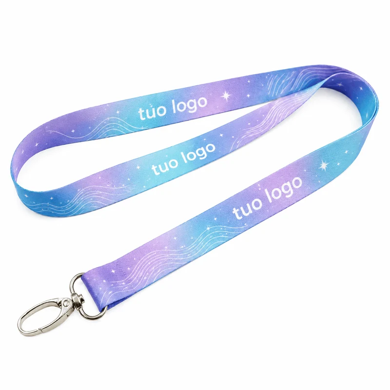 Lanyard personalizzato all-over in RPET