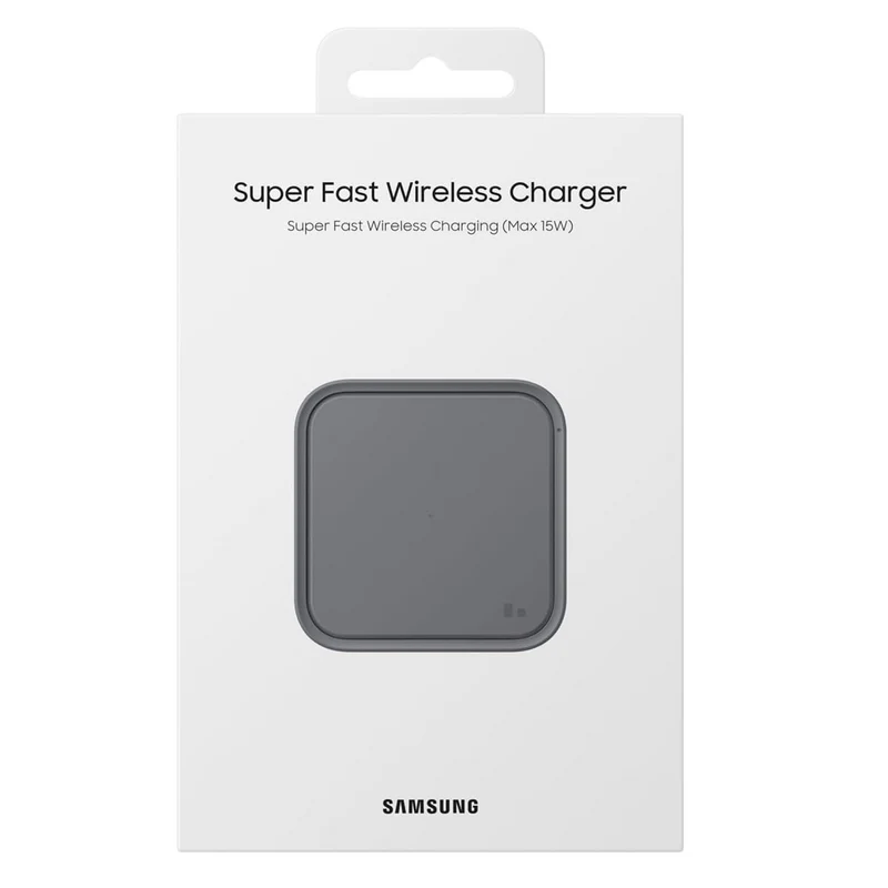 Samsung Caricabatterie Super Fast Wireless Charger Single 15W Fast Charging 2.0 (Nero)