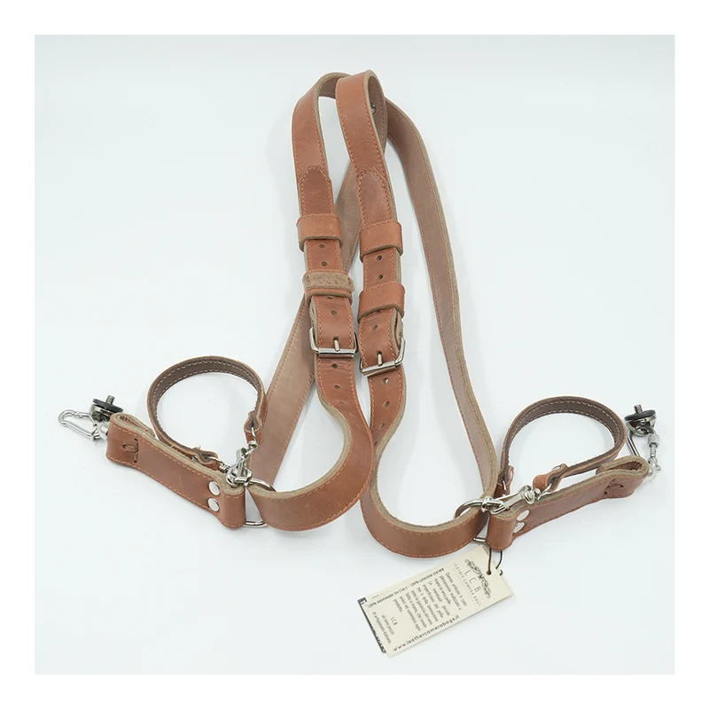 Leather Camera Bag Tracolla Pistolero Deluxe - (Cuoio Chiaro)