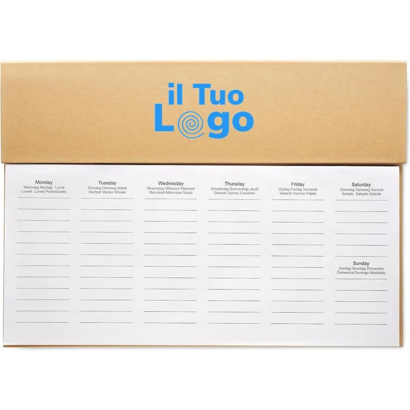 Agenda settimanale da tavolo