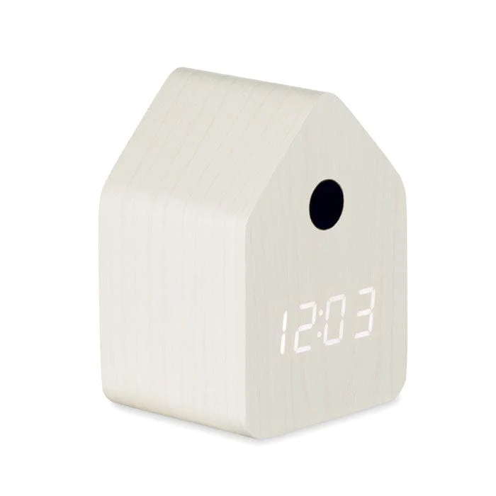 Sveglia a cucù in MDF bianco