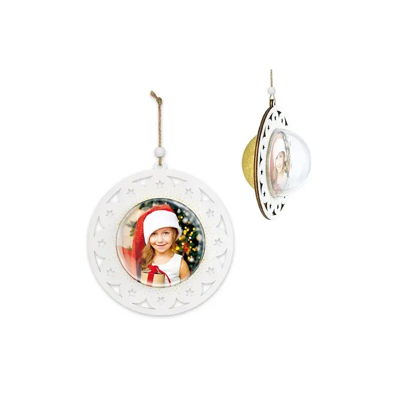 Palla Di Natale Personalizzata Zep Heige Gold 7x7 - Art LG55G