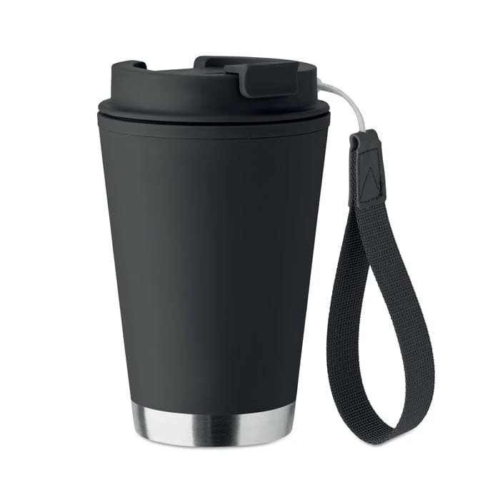 Bicchiere a doppio strato 300 ml con laccio
