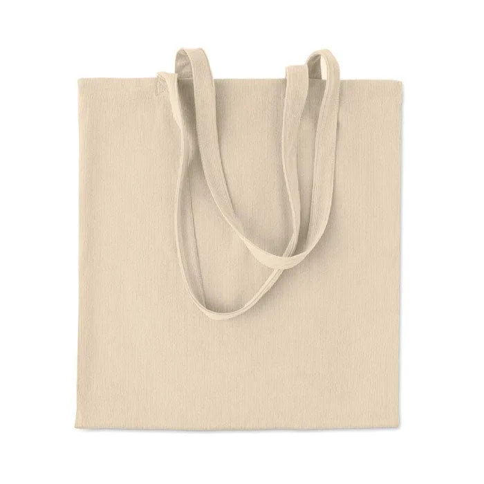 Shopper in velluto a coste