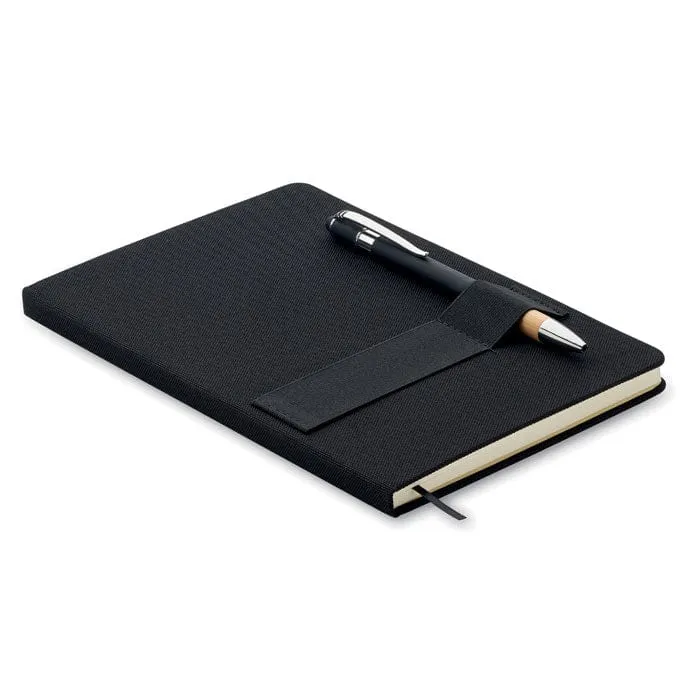 Notebook A5 RPET con penna