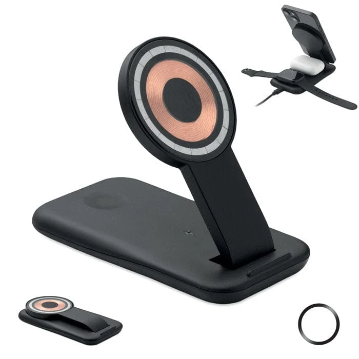 Caricatore wireless 3 in 1 da 15 W