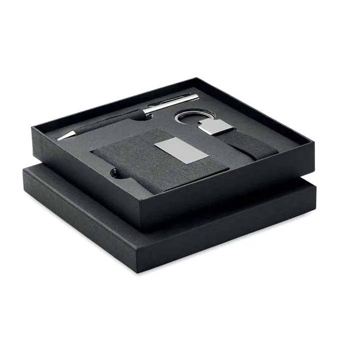 Set regalo da 3 pz Portacarte